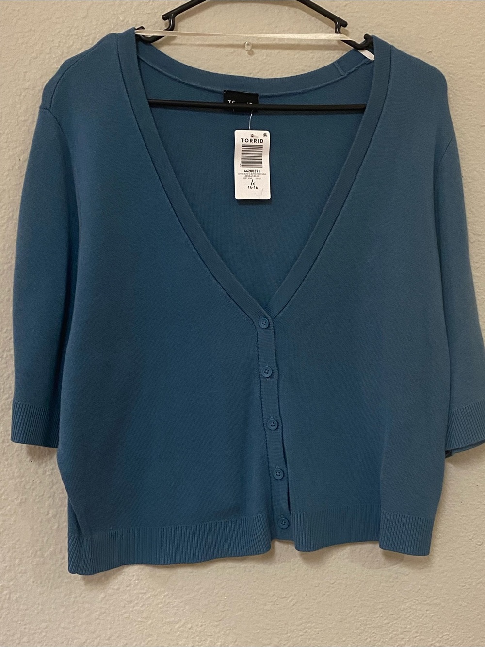 Torrid Teal V‑Neck Button Cardigan Sweater - Quick List For Show